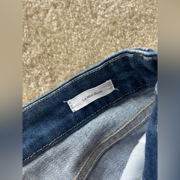 FRAME Le Mini Boot jeans hemmed 26” to cropped length. Women size 29 mid rise - Picture 7 of 8